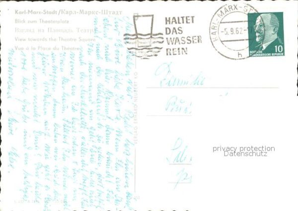 Karl-Marx-Stadt Theaterplatz Kirche – Bild 2
