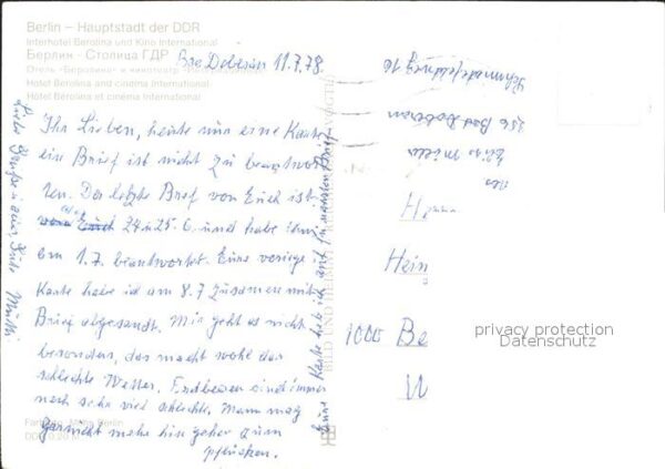 Berlin Interhotel Berolina und Kino Internatio – Bild 2