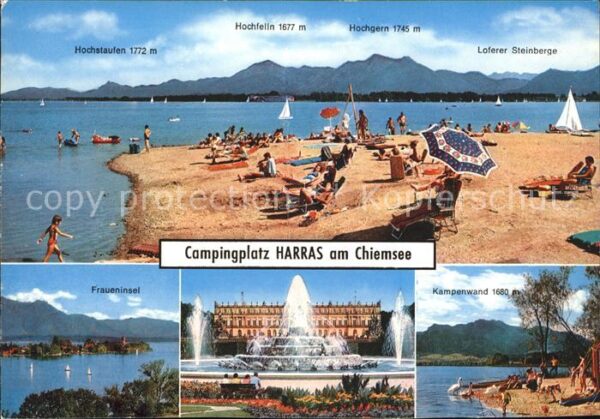 Chiemsee Campingplatz Harras Fraueninsel Schloss