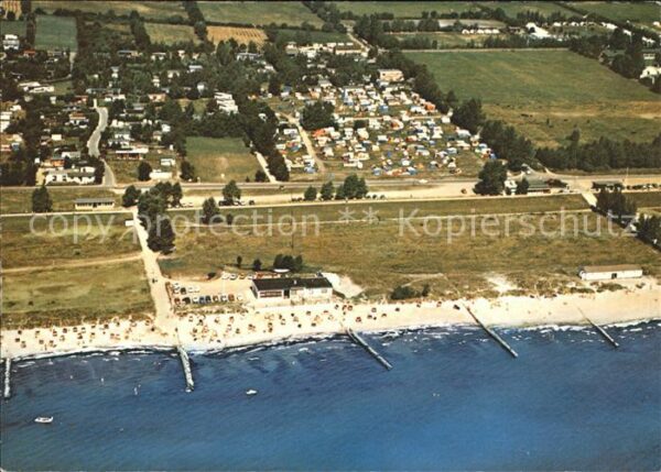 Groemitz Ostseebad Ostsee Lenster Strand Fliegeraufnahme