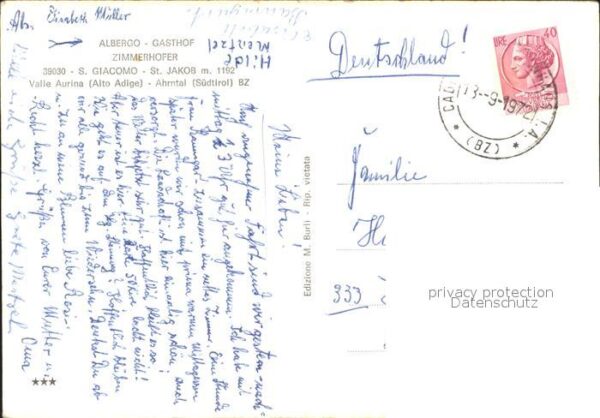 St Jakob Ahrntal Albergo Gasthof Zimmerhofer Gastraum Or – Bild 2