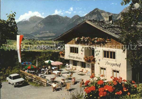 Reith Alpbachtal Alpengasthaus Pinzgerhof Terrasse