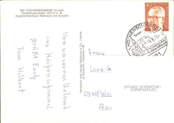 Hoechenschwand Appartementhaus Waltraud Kurpark Brunne – Bild 2