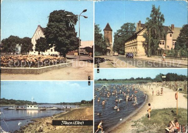 Aken Elbe Friedensplatz Burgstr An der Fähre Frei
