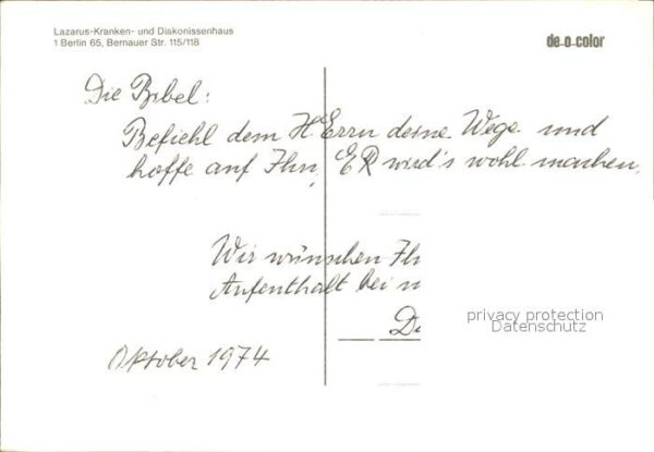 Berlin Lazarus Kranken und Diakonissenhaus – Bild 2