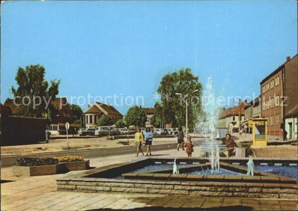 Seelow Clara Zetkin Strasse Springbrunnen