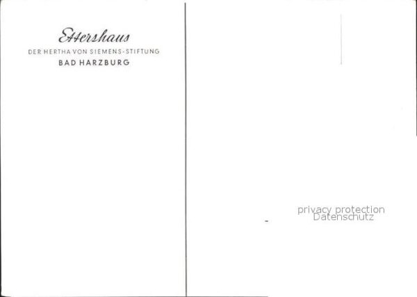 Bad Harzburg Ettershaus Hertha von Siemens Stiftung – Bild 2