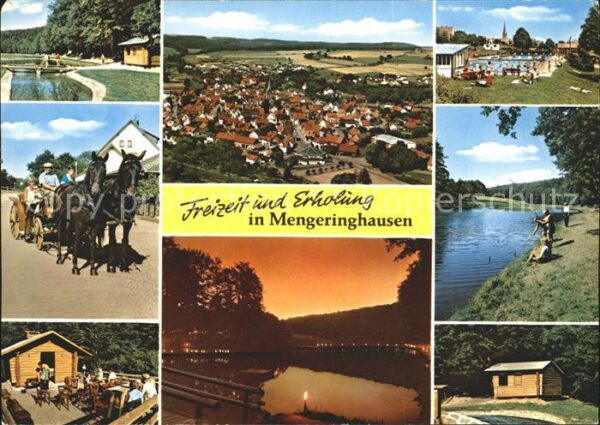 Mengeringhausen Panorama Pferdekutsche Blockhaus Schwim