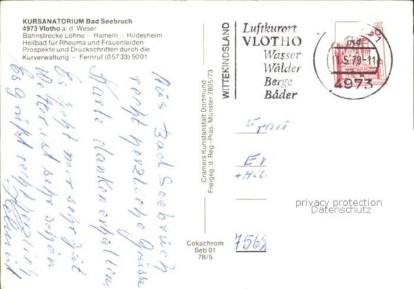 Vlotho Kursanatorium Bad Seebruch Fliegeraufna – Bild 2
