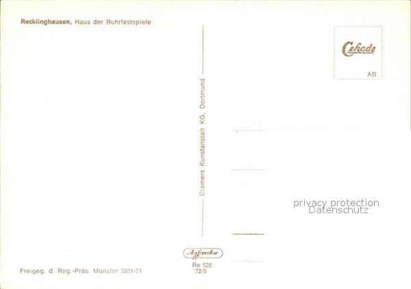 Recklinghausen Westfalen Haus der Ruhrfestspiele Fliegeraufnahme – Bild 2