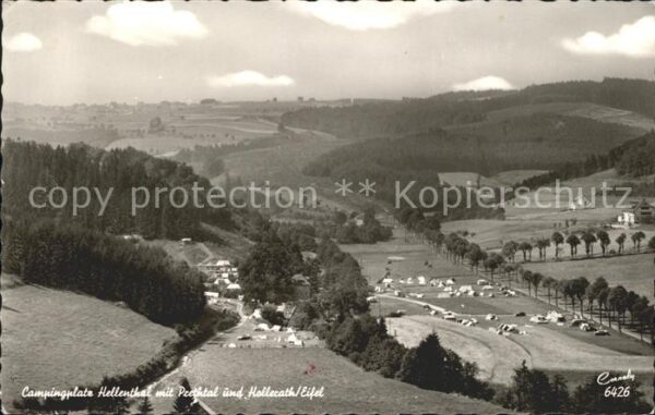 Hellenthal Eifel Fliegeraufnahme Camping Schwimmbad