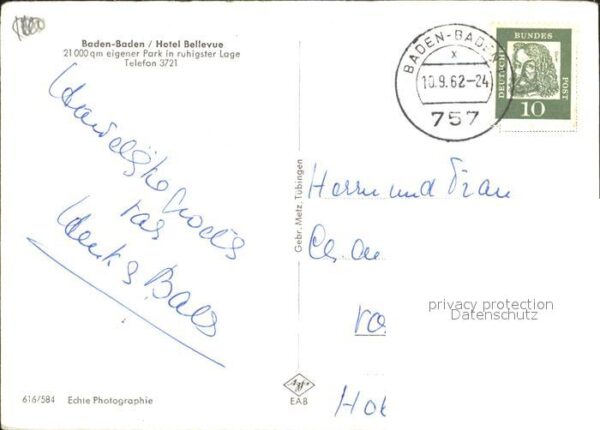 Baden-Baden Hotel Bellevue – Bild 2