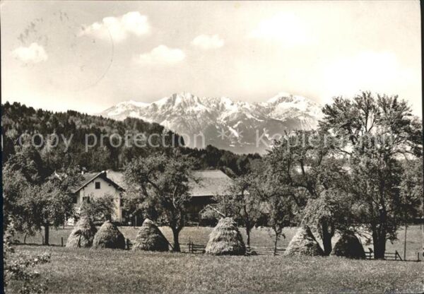 Bad Heilbrunn Blick mit Alpen vom Haus Enzian