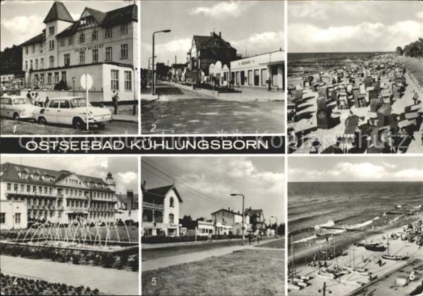 Kuehlungsborn Ostseebad Maxim Gorki Strasse Strand FDGB Erholun