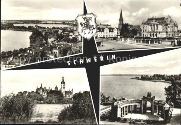 Schwerin Mecklenburg Pfaffenteich Ziegelsee Dom Schloss Thea