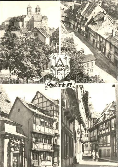 Quedlinburg Gassen Fachwerk Burg