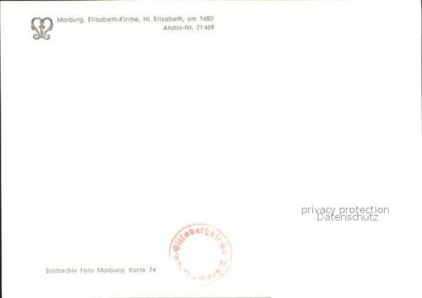 Marburg Lahn Elisabeth Kirche Statue Heilige Elisabe – Bild 2