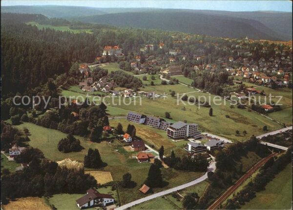 Freudenstadt Fliegeraufnahme Kurzentrum beim Golfpla