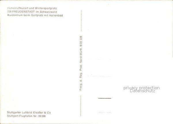 Freudenstadt Fliegeraufnahme Kurzentrum beim Golfpla – Bild 2
