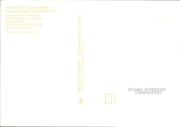 Altenhof Eberswalde Pionierrepublik Wilhelm Pieck – Bild 2