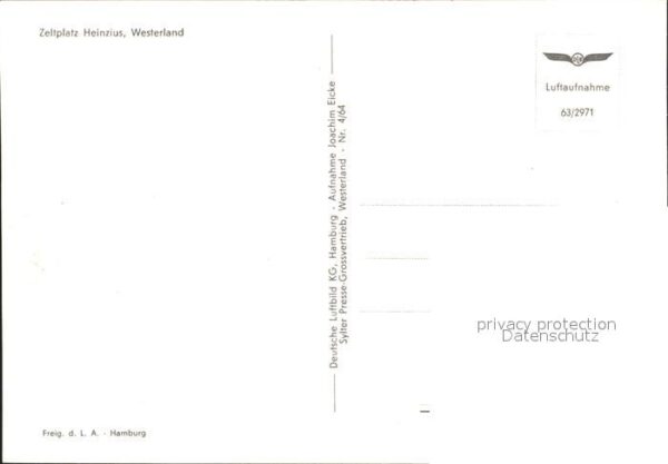 Westerland Sylt Fliegeraufnahme Camping Heinzius – Bild 2