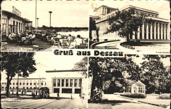 Dessau-Rosslau HO Gasstätte Kornhaus Landestheater Hau