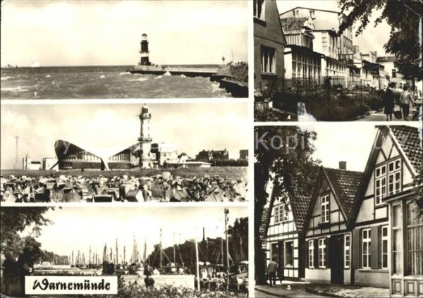 Warnemuende Ostseebad Teepott Leuchtturm Hafen Strand Alter-S