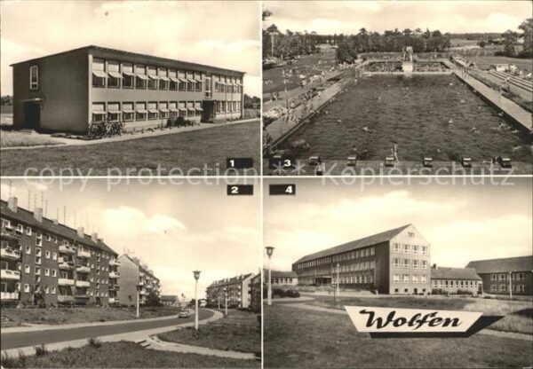 Wolfen Bitterfeld Kindergarten Goethestrasse Schwimmbad O
