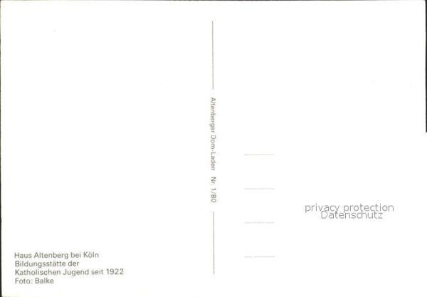 Koeln Rhein Haus Altenberg Bildungsstätte – Bild 2