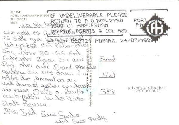 Ibiza Islas Baleares Hotel Club Playa den Bossa – Bild 2