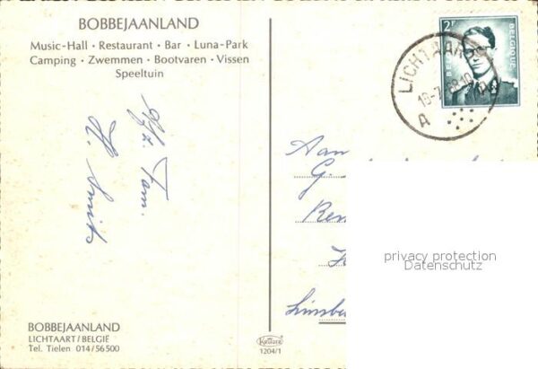 Lichtaart Bobbejaanland Restaurant Bar Musichall – Bild 2
