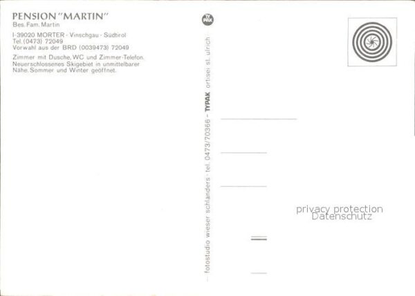Vinschgau Val Venosta Pension Martin Morter – Bild 2
