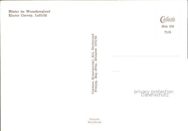 Hoexter Weser Fliegeraufnahme Kloster Corvey – Bild 2