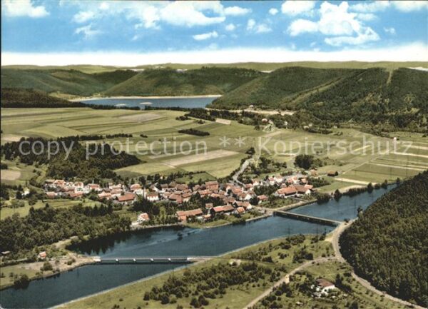Hemfurth-Edersee Fliegeraufnahme Edersee