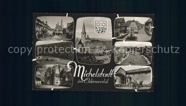 Michelstadt Burg Strassenansicht Kirche