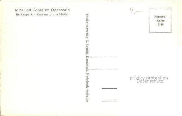 Bad Koenig Kurpark Kursanatorium Müller – Bild 2