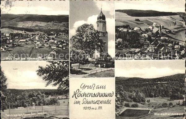Hoechenschwand Kurhaus Waldschwimmbad Tennisplatz Kirc