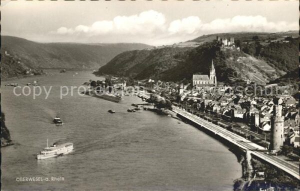 Oberwesel Rhein Dampfer Burg
