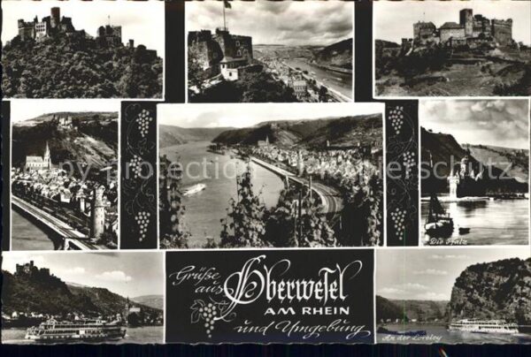 Oberwesel Rhein Fähre Burg Loreley