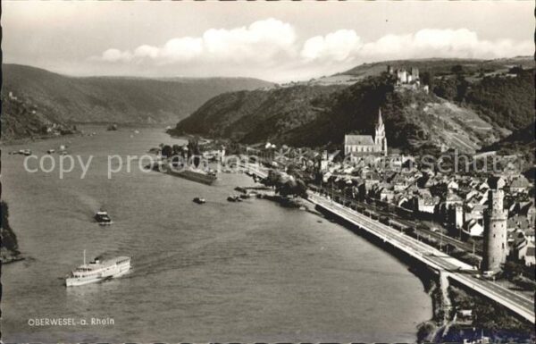 Oberwesel Rhein Dampfer Burg