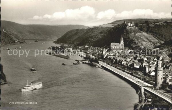 Oberwesel Rhein Dampfer Burg