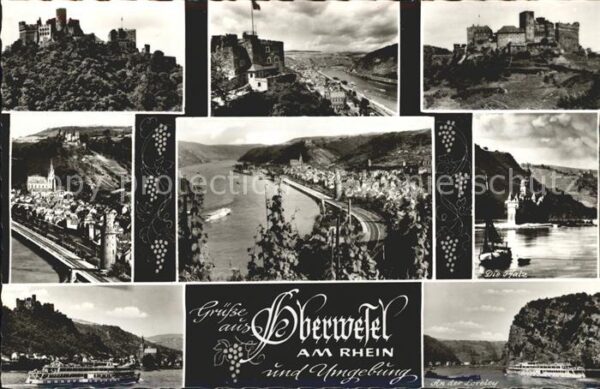 Oberwesel Rhein Loreley Fähre Burg