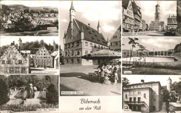 Biberach Riss Kapellenplatz Stadttürmen Braith Mali D