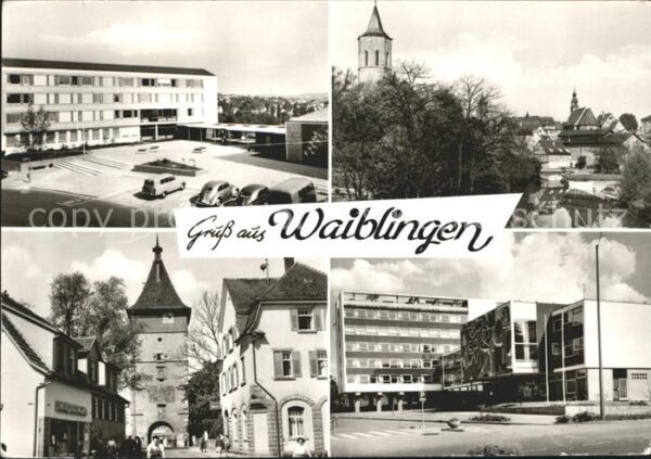 Waiblingen Teilansichten Tor Metzgerei Mülle