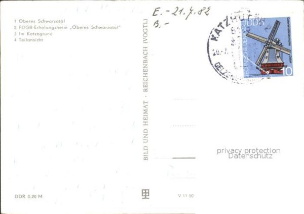 Katzhuette Oberes Schwarzatal FDGB Erholungsheim K – Bild 2