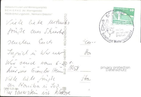 Schierke Harz FDGB Erholungsheim Hermann Gieseler – Bild 2