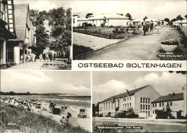 Boltenhagen Ostseebad FDGB Urlauberdorf Erholungsheim Fritz R