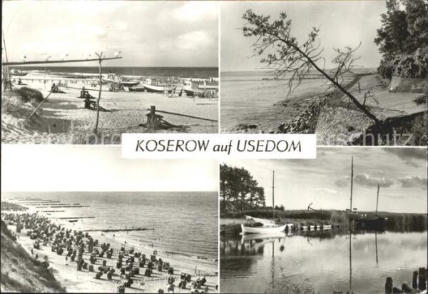 Koserow Ostseebad Usedom Fischereistrand Ufermauer Streckelberg