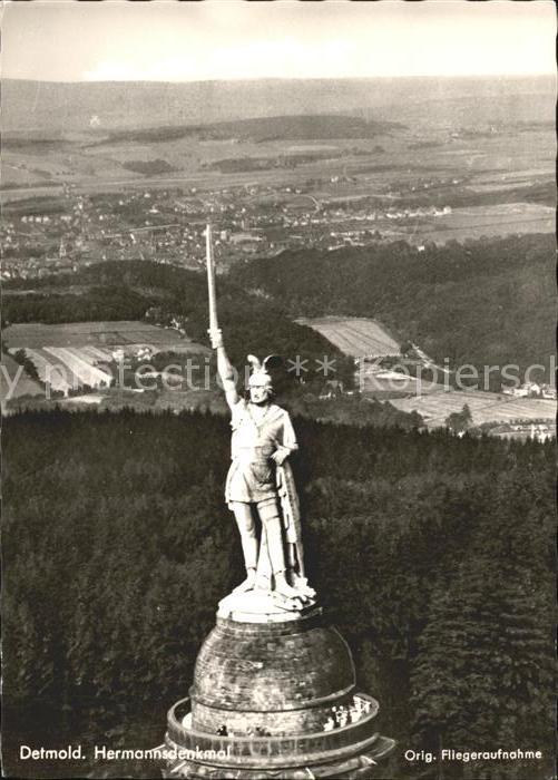 Hermannsdenkmal Fliegeraufnahme