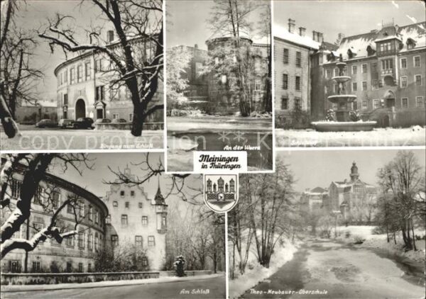 Meiningen Thueringen Eingang Schloss Werra Schlosshof Theo N